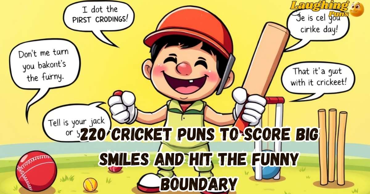 220 Cricket Puns To Score Big Smiles And Hit The Funny Boundary