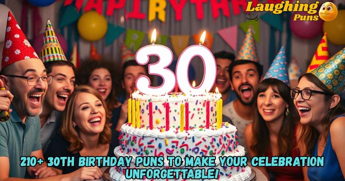 210+ 30th Birthday Puns To Make Your Celebration Unforgettable!