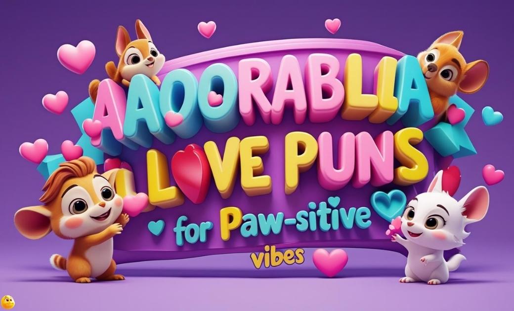 Adorable Animal Love Puns for Paw-sitive Vibes