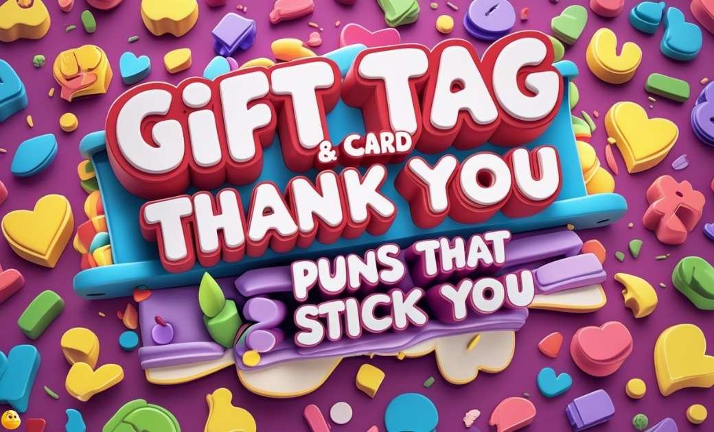 Gift Tag & Card Thank You Puns That Stick With You