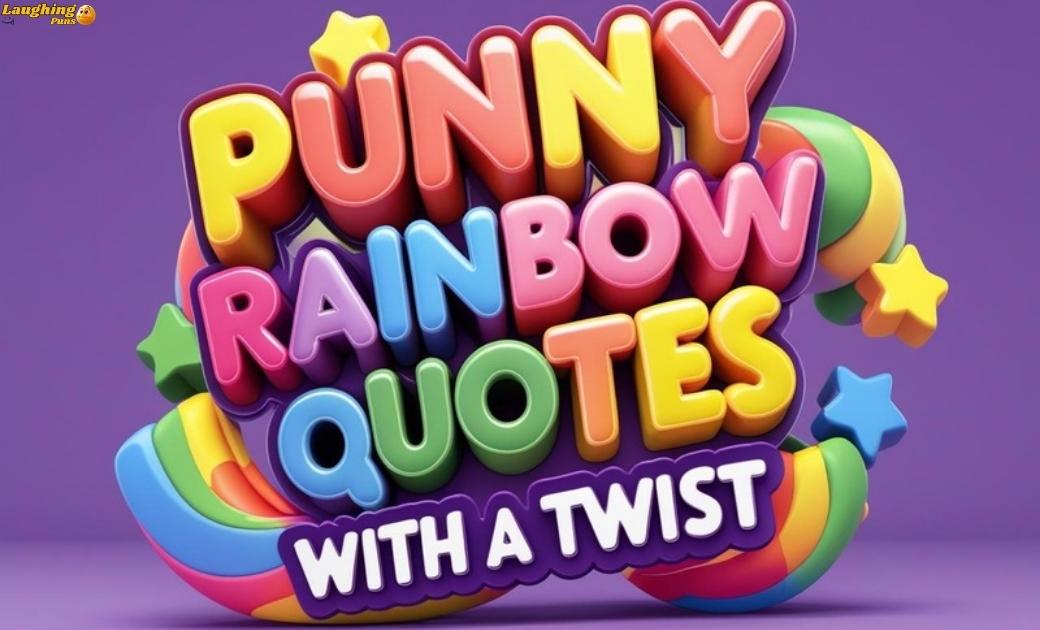 Punny Rainbow Quotes With a Twist