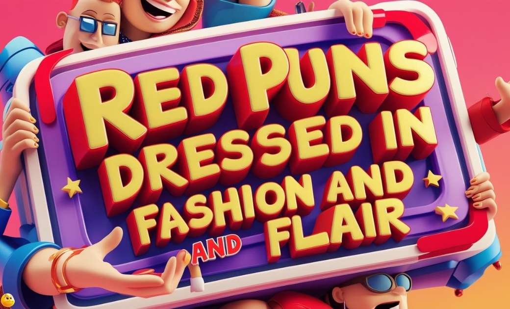 Red Puns Dressed in Fashion and Flair