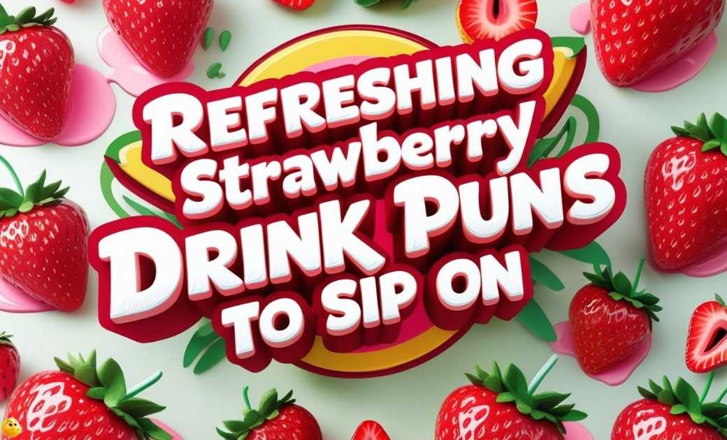 refreshing-strawberry-drink-puns-to-sip-on Refreshing Strawberry Drink Puns to Sip On