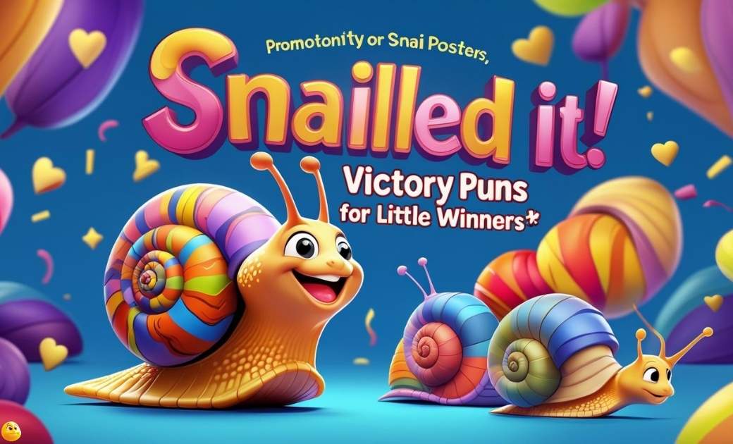 Snailed It! Victory Puns for Little Winners